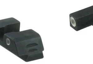 AmeriGlo GL5113 Classic Tritium Sight Set for Glock  Black | Green Tritium White Outline Front and Rear