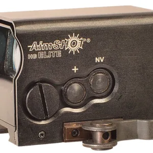 AimShot HGELITECGREE HG Elite  Black Hardcoat Anodized 1x 34mm 2 MOA/65 MOA Green Dot & Circle Reticle
