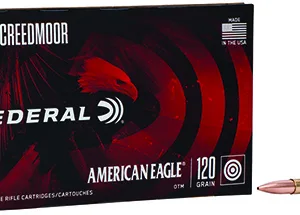 Federal AE65CRD2 American Eagle Rifle 6.5 Creedmoor 120 gr Open Tip Match 20 Per Box 10 Cs