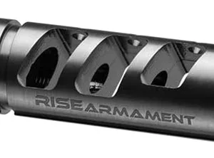 Rise Armament RA701223BLK RA-701 Compensator Black Nitride 416R Stainless Steel with 1/2"-28 tpi Threads & 2.50" OAL for 5.56x45mm NATO AR-Platform
