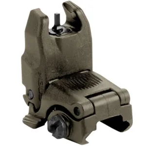 Magpul MAG247-ODG MBUS Sight Front  Olive Drab Green Folding for AR-15/M16