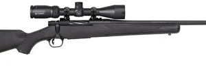 Mossberg 28053 Patriot  7mm-08 Rem Caliber with 5+1 Capacity, 22" Fluted Barrel, Matte Blued Metal Finish & Black Synthetic Stock Right Hand (Full Size) Includes Vortex Crossfire II 3-9x40mm Scope