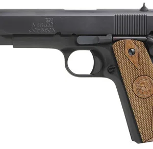 Iver Johnson Arms 1911A19 1911 A1 Government 70 Series 9mm Luger 5" 9+1 Blued Walnut Grip