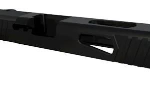 Rival Arms RA10G105A Precision Slide A1 QPQ Black 17-4 Stainless Steel with Front/Rear Serrations & Doctor Optic Cut for Glock 17 Gen3