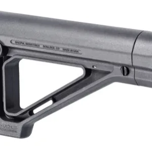 Magpul MAG480-GRY MOE Carbine Stock Fixed Stealth Gray Synthetic for  AR-15, M16, M4 with Mil-Spec Tube (Tube Not Included)