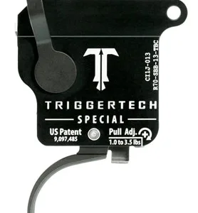 TriggerTech R70SBB13TBC Special  Single-Stage Traditional Curved Trigger with 1-3.50 lbs Draw Weight for Remington 700 Right