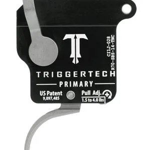 TriggerTech R70SBS14TNC Primary Without Bolt Release Single-Stage Traditional Curved Trigger with 1.50-4 lbs Draw Weight for Remington 700 Right