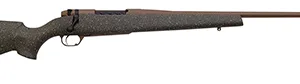 Weatherby MWL01N65RWR6B Mark V Weathermark LT 6.5 Wthby RPM 4+1 24" Barrel/Rec. w/Flat Dark Earth Cerakote Finish, Flat Dark Earth Speckled Green Fixed Monte Carlo Fiberglass Stock