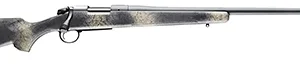 Bergara Rifles B14LM518 B-14 Wilderness Ridge 300 PRC 3+1 24" Threaded, Sniper Gray Cerakote Barrel/Rec, SoftTouch Woodland Camo Synthetic Stock, Omni Muzzle Brake