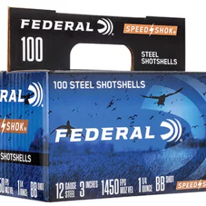 Federal WF142100BB Speed-Shok  12 Gauge 3" 1 1/4 oz BB Shot 100 Per Box 2 Cs