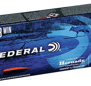 Federal V243VM75 Varmint & Predator  243 Win 75 gr Hornady V-Max 20 Per Box 10 Cs