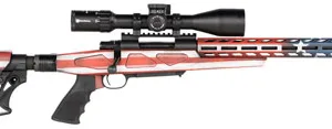 Howa HFLG65C16 M1500 APC Chassis Gen2 6.5 Creedmoor 16.25" 10+1 American Flag Cerakote Rec American Flag 6 Position Luth-AR MBA-4 with Aluminum Chassis Stock Black Polymer Grip Right Hand