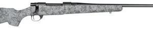 Howa HHS43531 M1500 HS Precision 300 PRC Caliber with 3+1 Capacity, 24" Threaded Barrel, Black Metal Finish & Gray Black Webbed Fixed HS Precision Stock, Right Hand (Full Size)