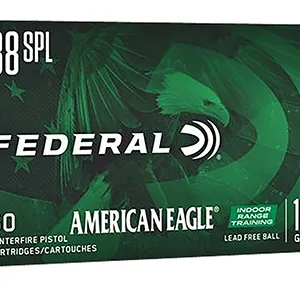 Federal AE38LF1 American Eagle IRT  38 Special 100 gr Lead Free IRT 50 Per Box 10 Cs