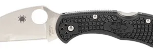 Spyderco C11FPWCBK Delica 4 Lightweight 2.87" Folding Wharncliffe Plain VG-10 SS Blade Black  Textured FRN Handle Includes Pocket Clip