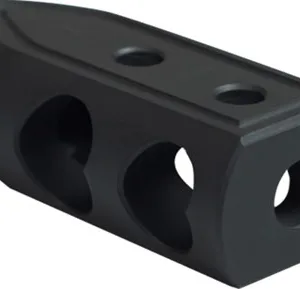 Timber Creek Outdoors 9MMHBBLC Heart Breaker Muzzle Brake Black Cerakote with 1/2"-28 tpi Threads for 9mm AR-Platform