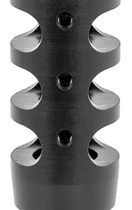 TacFire MZ10023BN Compact Compensator Black Nitride Steel with 5/8"-24 tpi Threads, 2.50" OAL & 1" Diameter for 308 Win AR-10