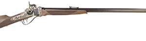 Taylors & Company 210120 1863 Sharps Sporting 45 Cal Percussion 1rd 32" Blued Octagon Barrel, Color Case Hardened Rec, Walnut Furniture, Double Set Trigger, Dovetail Ladder Sight