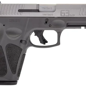Taurus 1-G3B949G G3  9mm Luger Caliber with 4" Barrel, 15+1 or 17+1 Capacity, Gray Finish Picatinny Rail Frame, Serrated Matte Stainless Steel Slide & Polymer Grip Includes 2 Mags