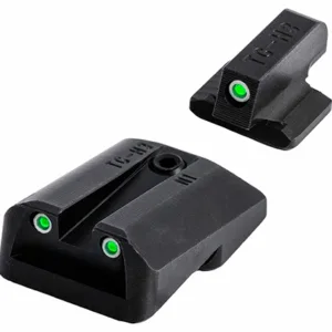 TruGlo TGTG231N2W Tritium Pro  Black | Green Tritium White Outline Front Sight Green Tritium Rear Sight