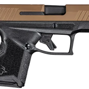 Taurus 1GX4M93E GX4 Micro-Compact 9mm Luger Caliber with 3.06" Barrel, 11+1 Capacity, Black Finish Frame, Serrated Coyote Cerakote Steel Slide &  Interchangeable Backstrap Grip Includes 2 Mags