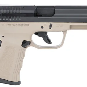 FMK G9C1G2DESSCM 9C1 G2 *CA/MA Compliant 9mm Luger 4" 10+1 Flat Dark Earth Finish Frame with Black Carbon Steel Slide, Black Interchangeable  Grip & Picatinny Rail