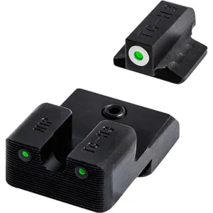 TruGlo TGTG231G3MC Tritium Pro  Black | Green Tritium Orange Outline Front Sight Green Tritium Rear Sight