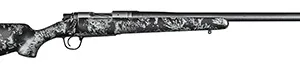 Christensen Arms 8010613300 Ridgeline FFT 6.5 Creedmoor 4+1 20" Carbon Fiber/Threaded Barrel, Stainless Steel, Black with Gray Accents Stock