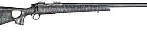 Christensen Arms 8010800104 Summit TI  Full Size 6.5 PRC 3+1, 24" Natural Titanium Steel Threaded Barrel, Natural Titanium Aluminum Receiver, Black w/Gray Webbing Fixed Thumbhole Stock, Right Hand