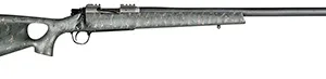 Christensen Arms 8010800107 Summit TI  6.5 PRC 3+1 24" Carbon Fiber/Threaded Barrel, Natural Titanium, Green with Black/Tan Webbing Thumbhole Stock