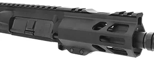 TacFire BU-556-5 Pistol Upper Assembly  5.56x45mm NATO Caliber with 5" Black Nitride Barrel, Black Anodized 7075-T6 Aluminum Receiver & M-LOK Handguard for AR-Platform Includes Bolt Carry Group