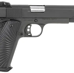 Taylors & Company 230056 1911 Tactical Full Size 10mm Auto 8+1, 5" Stainless Steel Barrel, Black Parkerized Serrated Slide, Black Parkerized Steel Frame w/Beavertail, Black/Gray G10 Grip