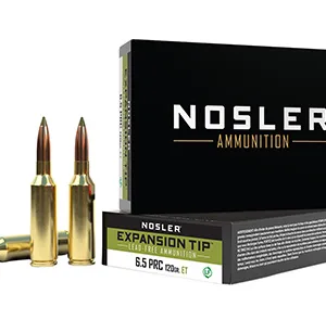 Nosler 40688 E-Tip  6.5 PRC 120 gr Spitzer E-Tip Lead-Free 20 Per Box/ 10 Cs