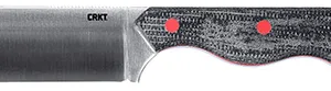 CRKT 4037 Razel  2.97" Fixed Plain Satin D2 Steel Blade/Weathered Resin Infused Fiber Handle Includes Sheath