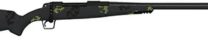 Fierce Firearms ROG65PRC22BF Carbon Rogue  6.5 PRC 3+1 22" Carbon Fiber Barrel, Black Cerakote Steel Rec, Forest Camo Rogue Stock