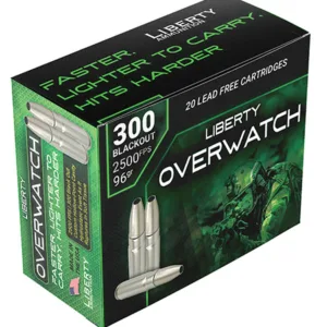 Liberty Ammunition LAOW300962500 OverWatch  300 Blackout 96 gr Open Cavity Design 20 Per Box 50 Cs
