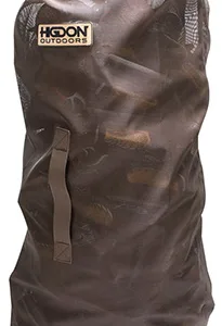 Higdon Outdoors 37179 Decoy Bag  Large Black PVC Coated Mesh 51" x 18" x 15" Holds up to 56 Standard Decoys