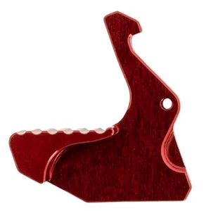 Rise Armament RA212GIRR Extended Charging Handle Latch  RISE Red Aluminum fits Mil-Spec AR Charging Handles