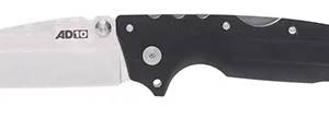 Cold Steel CS28DE AD-10  4" Folding Tanto Plain Stonewashed S35VN SS Blade/Black Scales G10 Handle Includes Belt Clip