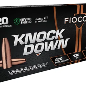 Fiocchi 270CHA Knock Down Enviro Shield 270 Win 130 gr Hollow Point 20 Per Box 10 Cs