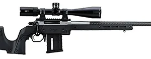 Mdt Sporting Goods Inc 104690BLK XRS Chassis Black Aluminum Core with Polymer Panels, Adj. Cheekrest, M-LOK Forend, Interchangeable Grips, AICS Mag Compatible, Fits Short Action Howa 1500