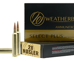 Weatherby R28NS180VLD Select Plus  28 Nosler, 180 gr, 20 Per Box/ 10 Cs
