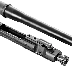 CMMG 99D517A Replacement Barrel Kit with Bolt Carrier Group, 9mm Luger 8" Threaded, Black, Radial Delayed Blowback, Fits AR-Platform