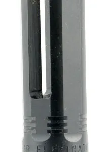 SureFire 3PELIMINATOR5561228 3P Eliminator Flash Hider Black Nitride Stainless Steel with 1/2"-28 tpi Threads & 2.60" OAL for 5.56x45mm NATO M16, M4