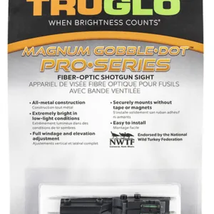 Truglo TG944C Pro Magnum Gobble-Dot Winchester Super X3 Red Fiber Optic Green Fiber Optic Black