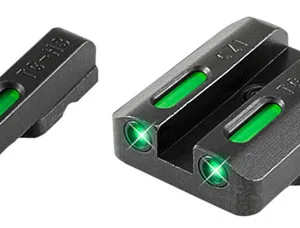 TruGlo TG13CZ1A TFX  Black | Green Tritium & Fiber Optic White Outline Front Sight Green Tritium & Fiber Optic Rear Sight
