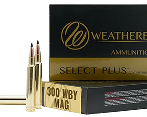 Weatherby B300180TTSX Select Plus  300 Wthby Mag 180 gr 3240 fps Barnes Tipped TSX Lead Free 20 Bx/10 Cs