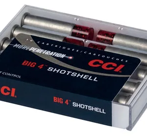 CCI 3712CC Big 4 Shotshell 9mm Luger 45 gr 1000 fps Shotshell #4 Shot 10 Bx 20 Cs