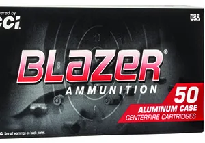 CCI 3462 Blazer Clean-Fire Handgun 9mm Luger 147 gr Total Metal Jacket 50 Per Box 20 Cs
