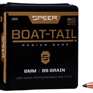 Speer 1213 Boat-Tail  6mm .243 85 gr Jacketed Soft Point Boat Tail (JSPBT)